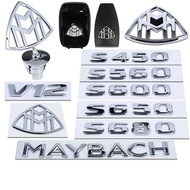 Maybach Standing Metal Emblems Car Hood 3D Rear Logo Side Standard for S Gls Class S400 S500 S600 W2