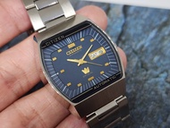 นาฬิกา vintage citizen automatic white dial หน้าปัด สีน้ำเงิน จอทีวี จากปี 1970