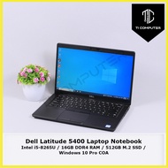 Dell Latitude 5400 Intel i5-8265U 16GB DDR4 RAM 512GB M.2 SSD Refurbished Laptop Notebook
