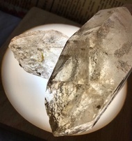 透亮皮巴西鈦晶簇 鈦晶花 印記 茶晶簇 水晶 擺設 原石