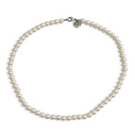 Excellent condition★TIFFANY&Co. Tiffany Ziegfeld Collection Pearl Necklace, Silver Clasp, 6-7mm, AG9