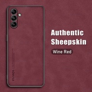 Jingsanc Ốp Lưng Ốp Da Cho Galaxy A54 5G Samsung Da Cừu Sang Trọng Mềm Silicon Ốp Điện Thoại TPU Bao