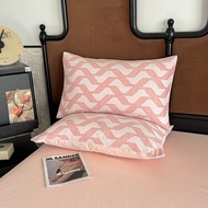 ปลอกหมอน Muji 2025 ผ้าฝ้ายแท้สามชั้น สำหรับใช้ในบ้าน ขนาด 48x74 ซม สำหรับใส่ไส้หมอน ปลอกหมอนเดี่ยว