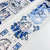 OKMT新七天貼紙手帳膠帶雪皇後-PET貝殼光-5.5cm*100cm循環-5m