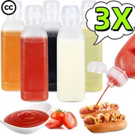 CC 300/500/1000ML Kitchen Squeeze Oil Bottle - Plastic Seasoning Squeeze Bottle Dispenser - for Sala