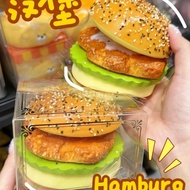 New Product Fun Burger Decompression Toy Funny Burger Slow Rebound Toy Burger Desktop Decoration Bir