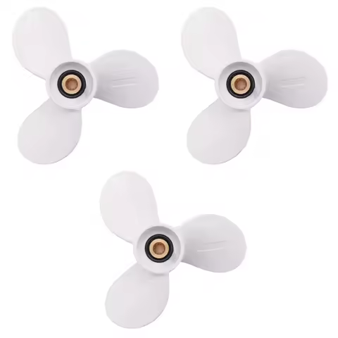 N69R--3X 7 1/2X7 For 4Hp 5Hp 6Hp For 9 Tooth Spine Aluminium Propellers Outboard Boat Motors Marine 