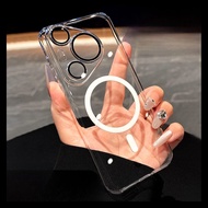 DAIMANG | เคสโทรศัพท์ Huawei Pura70Pro P70Ultra P70Pro+ Ice Crystal Transparent Magnetic Absorption