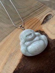 【翡翠】白翡佛公翡翠胸墜