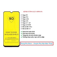 9d Tempered Glass for Oppo F9 / F11 / A1K / Realme 5 Pro / Realme C3 / A5S / A7 Phone with Free Scre