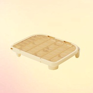 LDECO High-Capacity Automatic Cat Litter Box with Efficient Sand Filtration and One-Touch Sand Eject