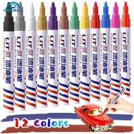 OPENMALL 3mm Tip Colorful Permanent Paint Marker Waterproof White Paint Pen For Tire Rubber Fabric M