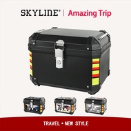 Full Aluminium Top Box X Design Kotak Motosikal Peti Aluminum Box Motorcycle摩托車尾箱