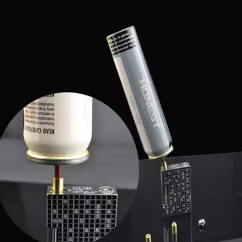 Durable Inflatable Head Gas Filling Valve Refill Butane Gas Adapter Reusable Brass Nozzle For Dupont