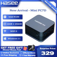 Hasee Mini PC7D Intel N100 3.4GHz Mini Computer 16GB DDR5 RAM 256GB SSD 4 Core 4 Threads 3 × USB 3.1