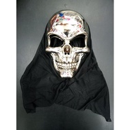 Topeng Hantu, Halloween Mask, Skeleton Ghost Mask | Ready Stock | Topeng Halloween, Halloween Decara