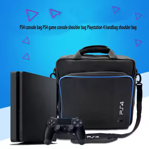 Suitable for Sony PS4 console storage bag, PS4 shoulder tote bag, PlayStation game console accessory