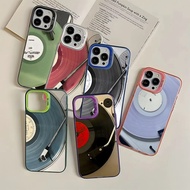 TP-1 Pink Vinyl Melody Record Case for iPhone 17 Air 18 16 18 16e 15 14 12 11 Pro Max 13 Mini X XS X
