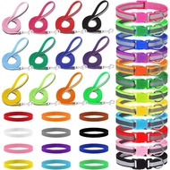 36 Keping Set Kolar dan Tali Anjing Reflektif, Kolar Anjing dan Tali Kolar Anjing Boleh Laras Klip P