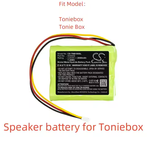 Speaker Battery For Toniebox:Tonie Box,50AA5S,--2000mAh / 7.20Wh--Ni-MH--3.60V