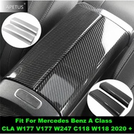 Car Accessories Central Armrest Storage Box Panel Cover TrimFor Mercedes Benz A Class CLA W177 V177 