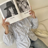 KEMEJA KATUN Byvia - Esme Blouse Coquette Tie Blouse Bow Ribbon Blouse Work Blouse/ Basic Blouse/ Of