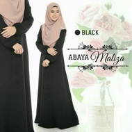 jubah abaya hitam/putih muslim
