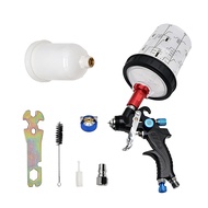 Mini Gravity Spray Gun HVLP 1.0mm Nozzle 250ml Cup with 400cc no-clean Tank Precision Paint Spraying