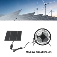 4 Inch Solar Panel Powered Fan 5W Solar Powered Fan Solar Energy Exhaust Fan