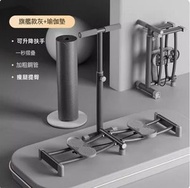 ONE - 多功能滑雪機盆底訓練器/健身瘦腿神器/家用女士產後夾腿機-旗艦款-【灰色】升級扶手+送【TPE瑜伽墊】183_61*0.7CM