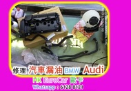 修理 奧迪  Audi 寶馬 BMW 引擎 發動機漏油     更換發動機 嘩佬冚 漏油     燒偈油, 燒偈   汽車死火 電子故障[   BMW F10 520 F15 X5 F30 F20 3