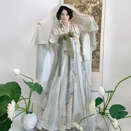 Shanhai Pavilion Original [Strawberry Rabbit] Hanfu Female Tang Made Hanfu Han Element Suit Full Chest Skirt Antique Improved Version Hanfu Chinese Style Women's Retro