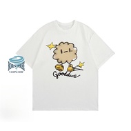 Drew Official Website Flagship Store Washed Black Cartoon Printed Short-Sleeved t-Shirt Men Women Su