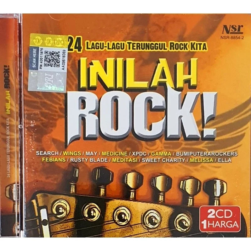 CD LAGU INILAH ROCK - 24 LAGU LAGU TERUNGGUL ROCK KITA  (2 DISC)