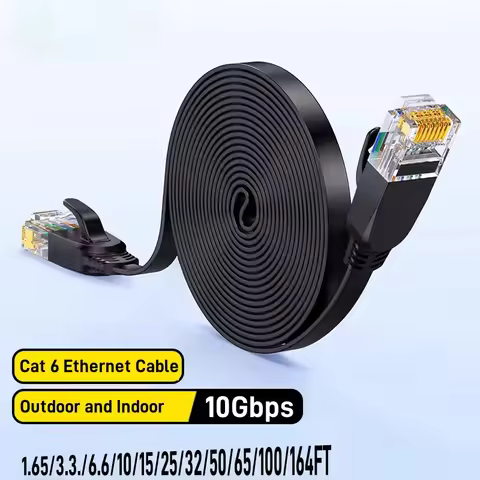 CYANMI Cat 6 Ethernet Cable, Outdoor and Indoor 10Gbps Supports Cat6a Cat5 Cat5 Networks for Gaming,