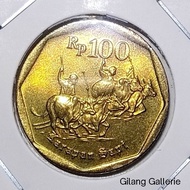 Uang koin 100Rupiah Karapan Sapi Tahun 1997