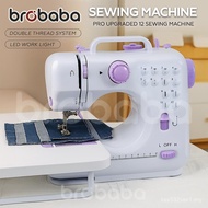 Brobaba Mesin Jahit Sewing Machine FHSM 505A Pro Upgraded 12 Sewing Portable Mini Sewing Machine 505