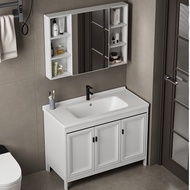 [Sg Sellers] Floor-Standing Wash Basin Assembled Cabinet Bathroom Cabinet  Ceramic Basin Washstand bathroom mirror cabinet vanity cabinet bathroom stain and wear resistant