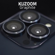 Bảo vệ Camera Lens Kuzoom 2 tầng cho iPhone 16 Pro Max 15 Pro Max 14 Pro Max 14 Pro 14 Max 13 Pro Ma