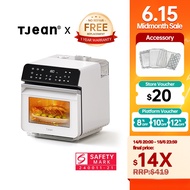 TJean 1550W Multifunctional Smart Household Visual Steam Oven Air Fryer Oven Toaster Steamed Rice&Fi