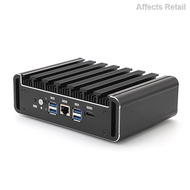 Partaker Fanless 6 LAN Mini PC Firewall Appliance Intel Core i5 1135G7 Gigabit Ethernet AES-NI LTE pfSense VPN Router