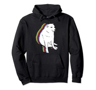 Cheems Doge Rainbow Pullover Hoodie