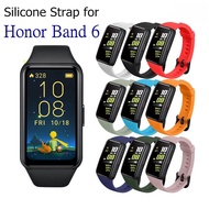 For Huawei Band 6 Silicone Strap Smart Wristband Women Men Watchband Bracelet Wrist Strap for honor band 6/Huawei Band 6 accessories