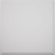 3 3/4"W x 3 3/4"H x 1 1/8"P Americraft Solid Paint Grade Wood Standard Smooth Rosette with Decorativ