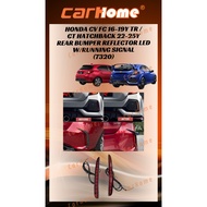 Honda City Hatchback / Civic FC Type R Lampu Reflektor LED Belakang / Rear Bumper Reflector DRL Ligh