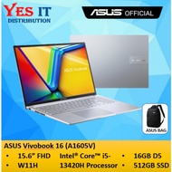 ASUS Laptop Vivobook 16 (A1605V) AMB9088WS / AMB9089WS  Intel® Core™ i5-13420H Processor, 16GB RAM m