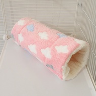 Fleece Lined Warm Tunnel for Hamsters Guinea Pigs Rabbits Possums Dormice Small Pet Bedding Indoor U