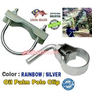 (40mm-50mm) Heavy Duty Steel U-Bolt With Plate / Pole Clamp/ Harvesting Oil Palm Pole Clip / Clip Sa