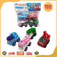 Kids Toys Diy Assembly Funny Car Robocar poli Set 4pcs LY031A