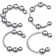 Lock Ring Stainless Steel Cock Head Beads Metal Penis Ring Lock Time Delay Cock Ring Man Sex Toys